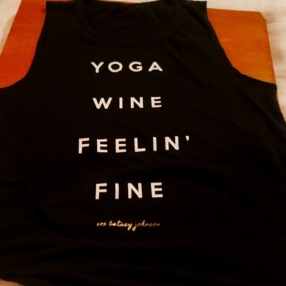 Black tank top